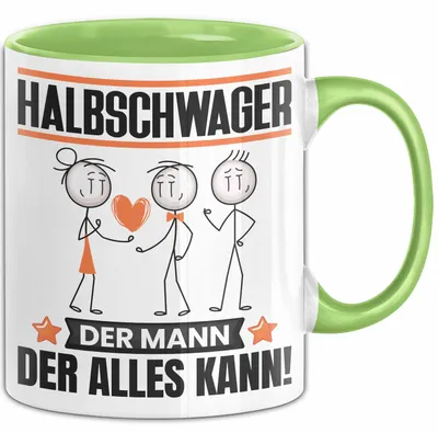Produktbild von Halbschwager Tasse Geschenk für Halbschwager Der Mann Der Alles Kann Geschenkidee zum Geburtstag (Grün)