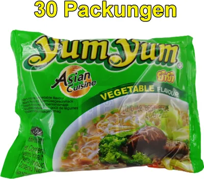 Produktbild von Yum Yum Vegetable Instant Nudeln 30er Pack (30 x 60g) Gemüse
