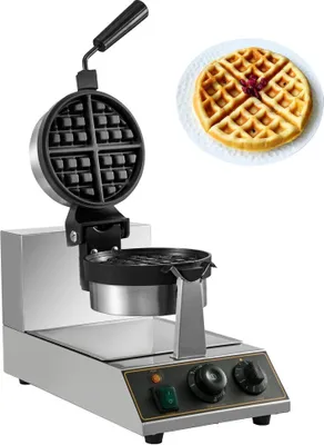 Produktbild von Waffelmaschine 1100W - Drehbares Waffeleisen 220V - Waffelautomat für 4 Waffeln