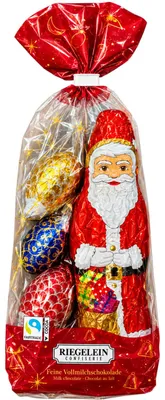 Zdjęcie produktu dla Riegelein Świąteczna mieszana torebka pysznej mlecznej czekolady 100g
