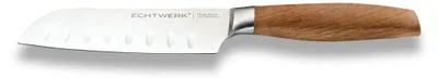 Obrázek produktu pro Nůž Echtwerk Classic Edition Santoku, kuchařský nůž, kuchyňský nůž, ocel / palisandr, stříbrná / hnědá, 15,3 cm, EW-SM-0325