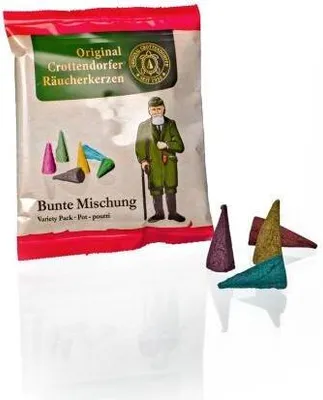 Produktbild von 1052 - Probierpackung Räucherkerzen Bunte Mischung 5er Beutel M