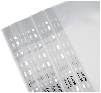 Produktbild von Prospekthüllen A4 Set 15 Stk Glasklar 0,075mm PP-Folie Leitz 47706002