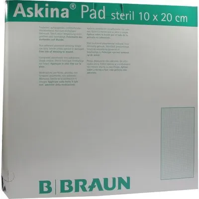 Produktbild von Askina Pad Wundauflage 10x20 cm nichthaftend 100 St
