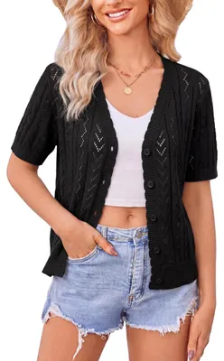 Imagen del producto de Cárdigan de manga corta para mujer, ideal para el verano