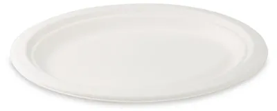 Produktbild von 50x Servierteller Fleischteller oval aus Zuckerrohr-Bagasse 26 x 20 cm