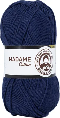 Produktbild von Madame Tricote Paris Madame Baumwolle 011 Navy Strickgarn