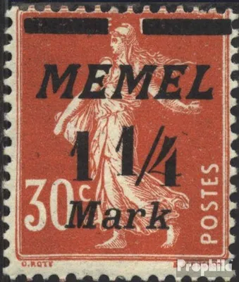 Produktbild von Briefmarken Memelgebiet 1922 Mi 87 gestempelt Aushilfsausgabe