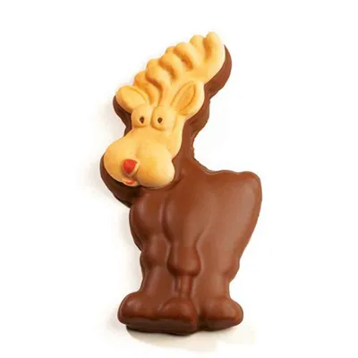 Zdjęcie produktu dla Niederegger marcepanowa figurka renifera z mlecznej czekolady 125g