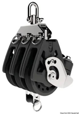 Produktbild von Synchro 60 Dreifachblock mit Becket und Klemmschäkel - Osculati 68.310.61