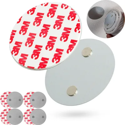 Zdjęcie produktu dla Magnetyczne uchwyty do czujników dymu, 5 sztuk, średnica 50 mm