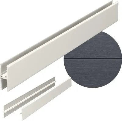 Produktbild von VOX Paneelverbinder KERRAFRONT FS-282 - PVC Verbindungsprofil für Fassadenpaneele - Wasserfest & UV-beständig - 3m - Anthrazit
