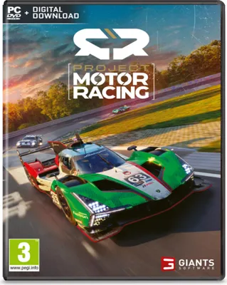 The image shows the front cover of a video game box for 'Project Motor Racing'.