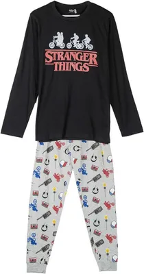 Produktbild von Single Jersey Stranger Things Langer Schlafanzug L