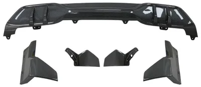 Produktbild von Aero Body Kit Stoßfängerlippe Diffusor für BMW X5 G05 2018-2022 M Performance Carbon Look.