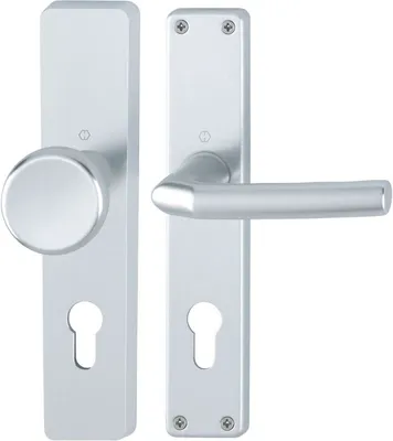 Produktbild von HOPPE Langschild-Wechsel-Garnitur Birmingham  Aluminium Natur 54/227/202SP/1117 - 3147850