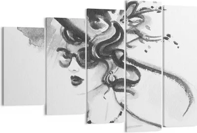 Produktbild von Bild auf Leinwand - Leinwandbild - Frau Modell - 150x100cm - Wand Bild - Wanddeko - Wandbilder - Leinwanddruck - Bilder - Kunstdruck - Wanddekoration - Leinwand bilder - Wandkunst - EG150x100-4066