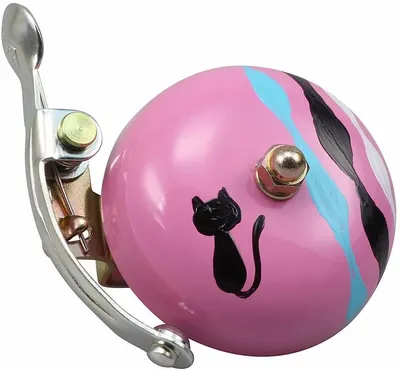 Produktbild von " Kuko Neko" - Crane Bell Co. Handpainted Suzu Fahrradklingel, BLACK CAT