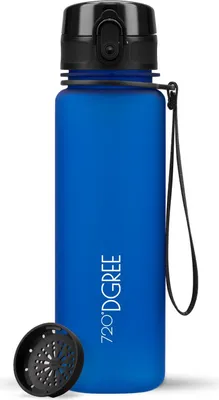 Produktbild von uberBottle softTouch Trinkflasche mit Sieb 500ml / Royal Blue/ 720DGREE