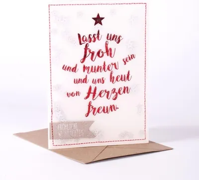Produktbild von Weihnachtskonfettikarte "Froh und munter"