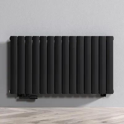 Produktbild von Mai & Mai Badheizkörper flach 108x60cm in Anthrazit Mittelanschluss Paneelheizkörper Vertikal Handtuchwärmer Badheizung zweilagig Ohne Heizstab