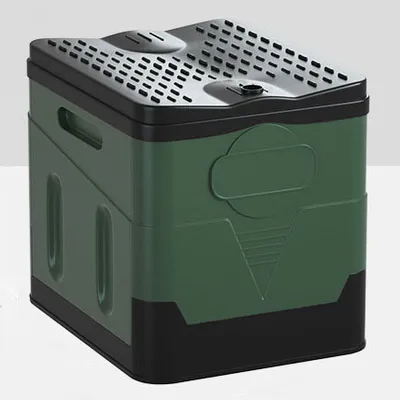Imagen del producto de Inodoro portátil para coche: diseño sin olores, ideal para camping y viajes, color verde