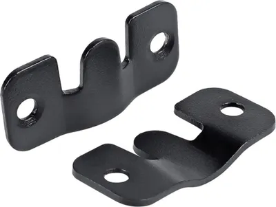 Obrázek produktu pro 1 pár nábytkových konektorů - černé | 44x19 mm konektor na pohovku | zacvakávací konektor na pohovku | závěsný konektor | kování na čalouněný nábytek [vzájemně propojené] - nástěnný držák rámu obrazu