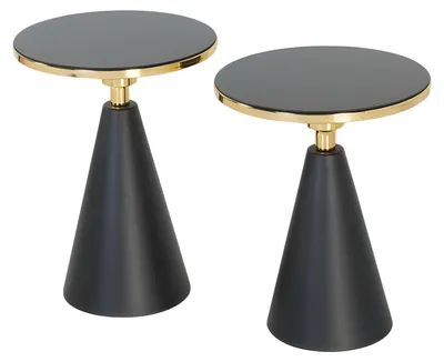 Image de Table d'appoint moderne en bois noir