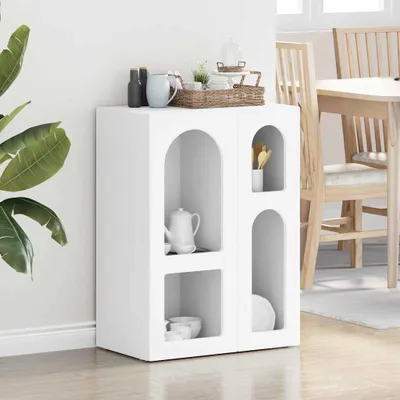 Zdjęcie produktu dla vidaXL Kredens biały 59 x 35 x 80,5 cm Materiał drewnopochodny