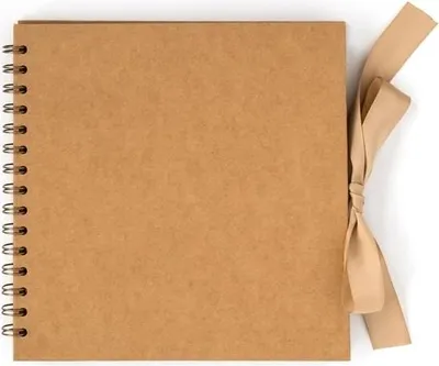 Produktbild von Ringalbum mit Lesebändchen, kraft 20,5x20,5cm, 35 Blatt