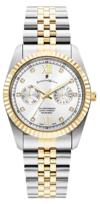 Zdjęcie produktu dla Jacques du Manoir Zegarek z datownikiem Inspiration Multifunction Silver - Gold