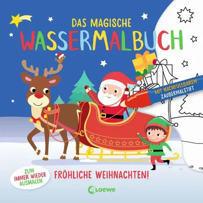 Produktbild von Das magische Wassermalbuch - Fröhliche Weihnachten!