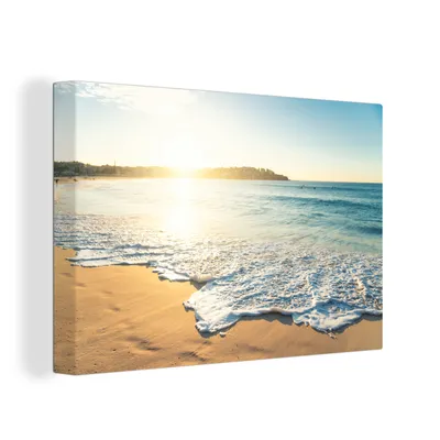 Produktbild von OneMillionCanvasses® - Leinwandbilder - 150x100 cm, Sonne - Strand - Licht, Wandbilder Kunstdruck Wanddekoration