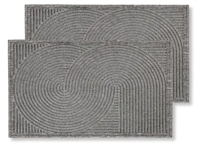 Immagine prodotto di Tappetino per esterni - Impermeabile e antiscivolo - Set da 2 pezzi, 45 x 75 cm
