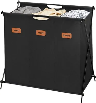 Produktbild von Wäschekorb 135 l – Wäschebox – 600D Oxford-Stoff – 70 x 40 x 66 cm