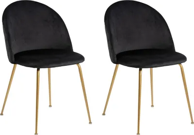 Obrázek produktu pro Jídelní židle Smuk Calix Black - Gold - 2 kusy