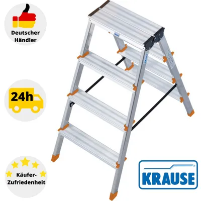 Produktbild von Drabina aluminiowa drabina podwójna 2X4 KRAUSE 120403 Drabina stopień drabiny