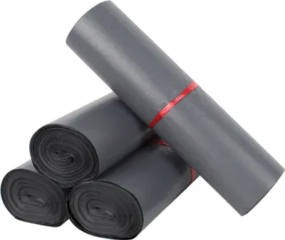 Image de 500 pochettes d'expédition en plastique autocollantes | 150 x 250 mm Sachets d'expédition gris avec fermeture autocollante | 15 x 25 cm Sachets d'expédition opaques en plastique pour vêtements et textiles
