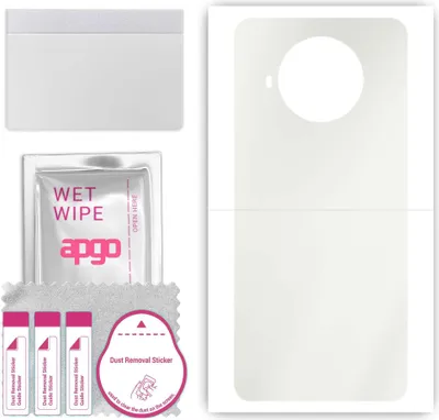 Produktbild von apgo Rückseite Schutzfolie, Matt, kompatibel mit Xiaomi Redmi Note 9 Pro 5G, Hinten Hydrogel-Displayschutzfolie mit Positionierhilfe, kratzfest, einfache Montage