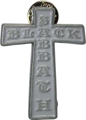 Image de Black Sabbath - Croix - Badge - Alliage de zinc RO13886 (Taille unique) (Gris)