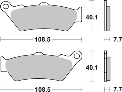 Produktbild von sbs Bremsbeläge Satz für YAMAHA MOTORCYCLES DT 674LS