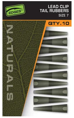 Produktbild von Fox Naturals Size 7 Lead Clips Tail Rubbers - 10 Leadclips