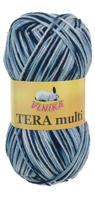 100g Strickgarn Häkelgarn TERA MULTI, Farbwahl - mehrfarbig bunt Farbverlauf