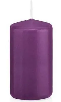 Produktbild von INNA-Glas Wachskerze Maeva, violett, 10cm, Ø 5cm, 23h -  Germany - Stumpenkerze - Windlicht Kerze