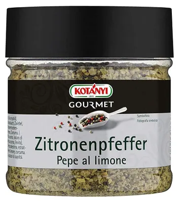 Produktbild von KOTANYI Gourmet Zitronenpfeffer feine Gewürzzubereitung 400ccm Dose