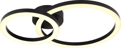 Produktbild von Globo Lighting Deckenleuchte Metall schwarz matt, LED