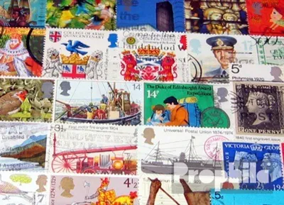 Produktbild von Briefmarken Großbritannien 200 verschiedene