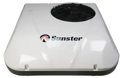 Image de Climatiseur de toit et de parking - Climatiseur autonome 24 V pour cabine de camion, camping-car et caravane - Refroidissement uniquement - 3 à 4,5 m³ - Télécommande - 24 V