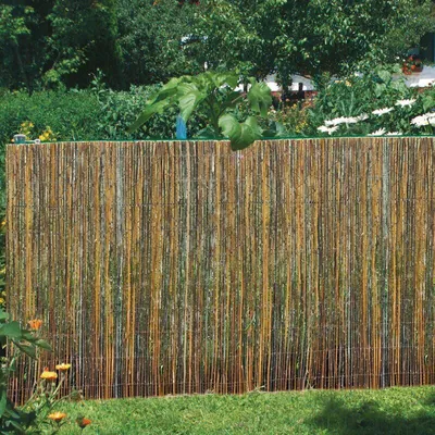 Produktbild von Windhager Sichtschutzmatte Weide dunkelbraun 3 m lang, 0,9-1,8 m hoch