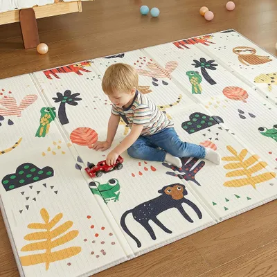 Immagine prodotto di CASABEL tappeto gioco per bambini, morbido, 180x150cm, motivo scimmia